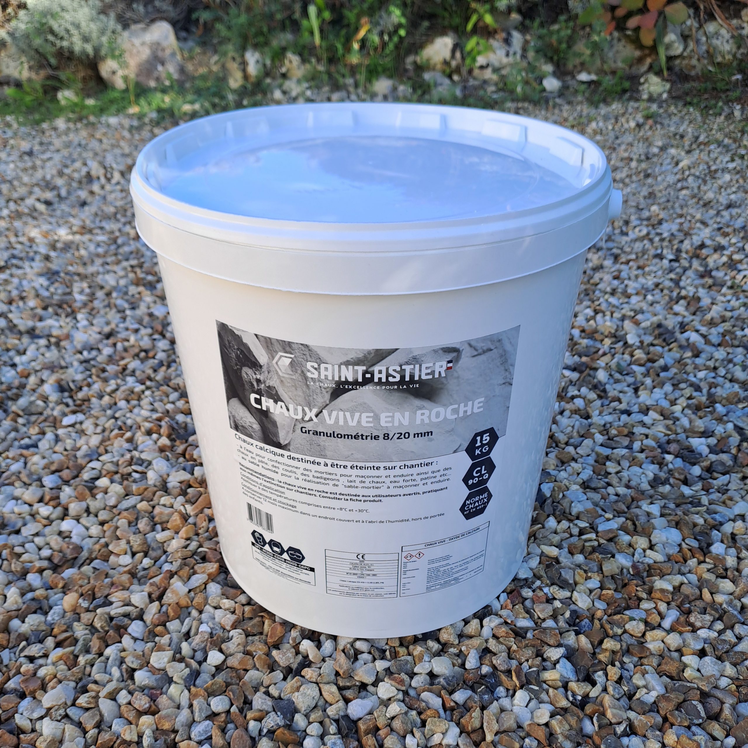 CHAUX VIVE en ROCHE en SEAU de 15 kg – Ecohabitat – eco materiaux en ...